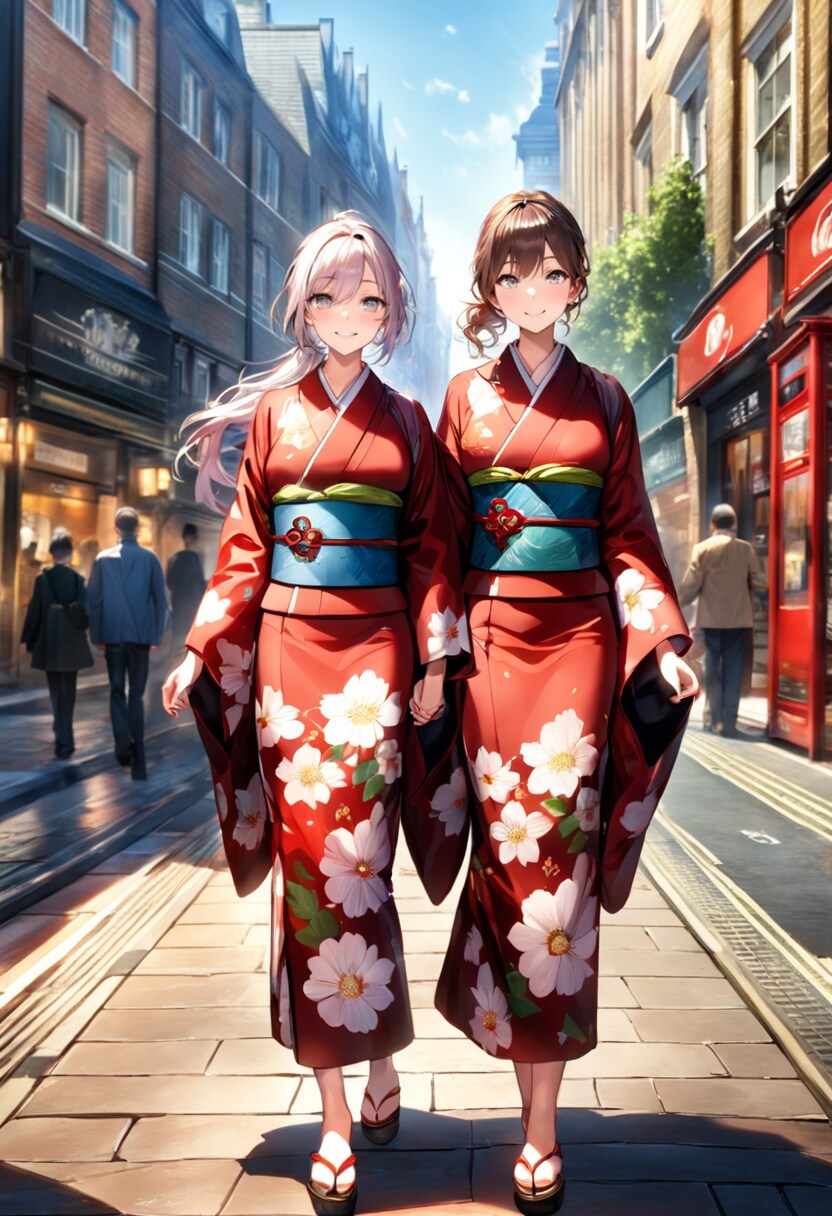海外旅行と和服美人Part3