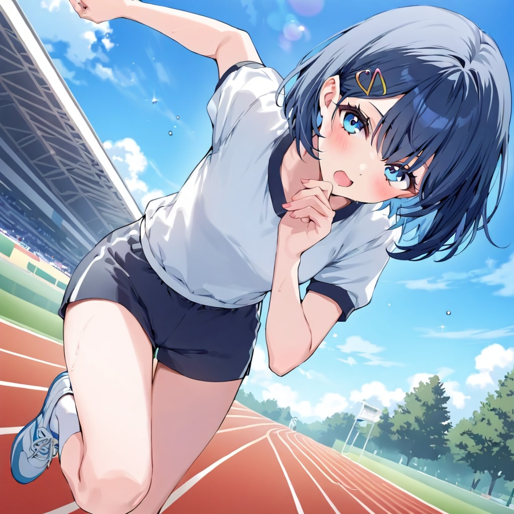 五月だよブルマで走るあいちゃんや　弾