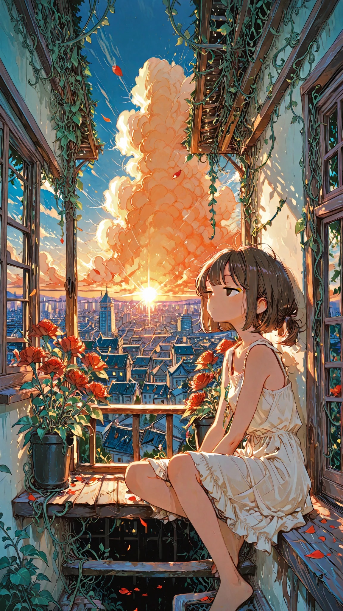 夕暮れ