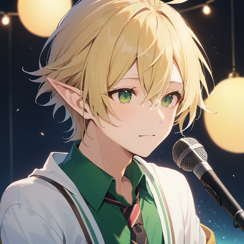 優しいエルフ男子歌手