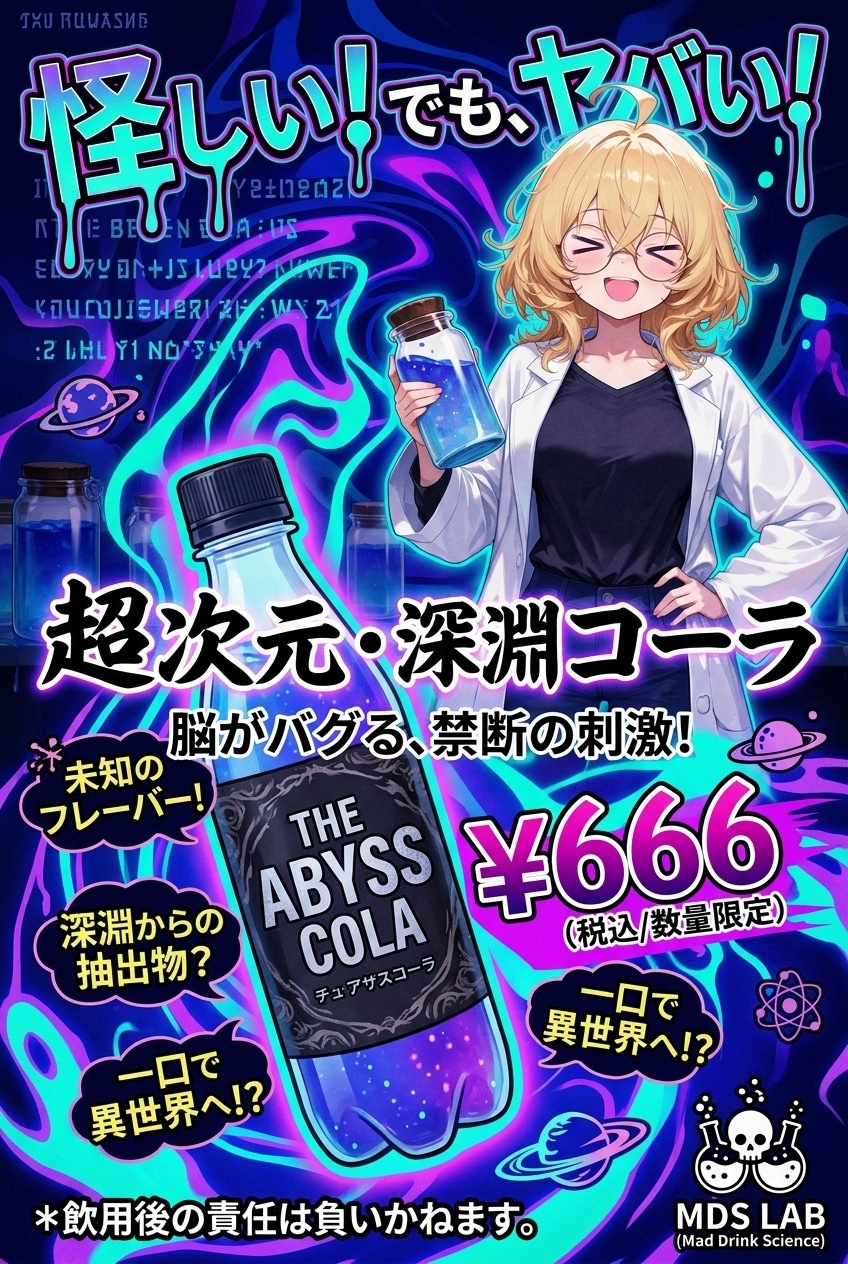 新作ドリンク（怪しいドリンクの）宣伝ポスター | の人気AIイラスト・グラビア