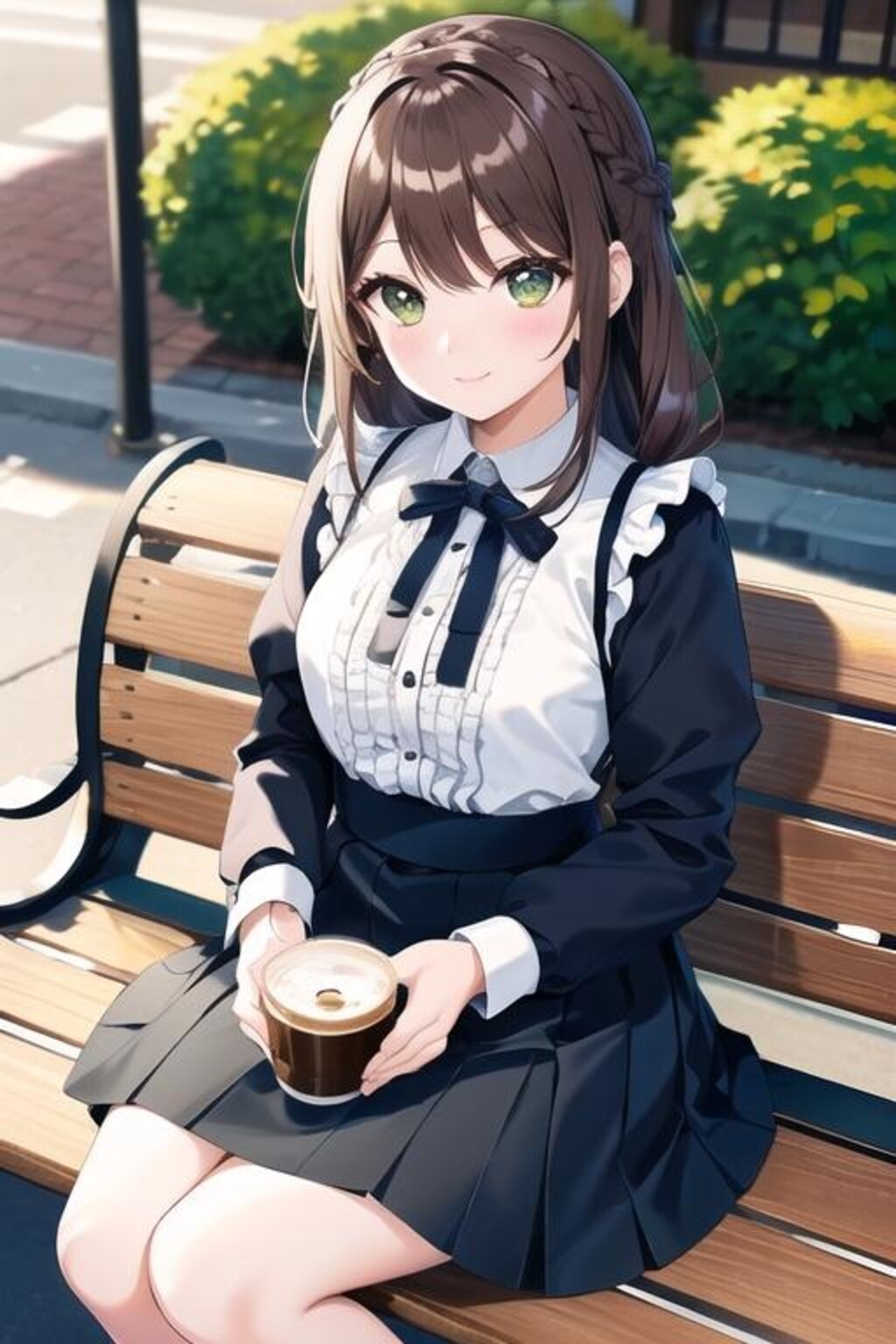 焦茶髪ゴスロリOL