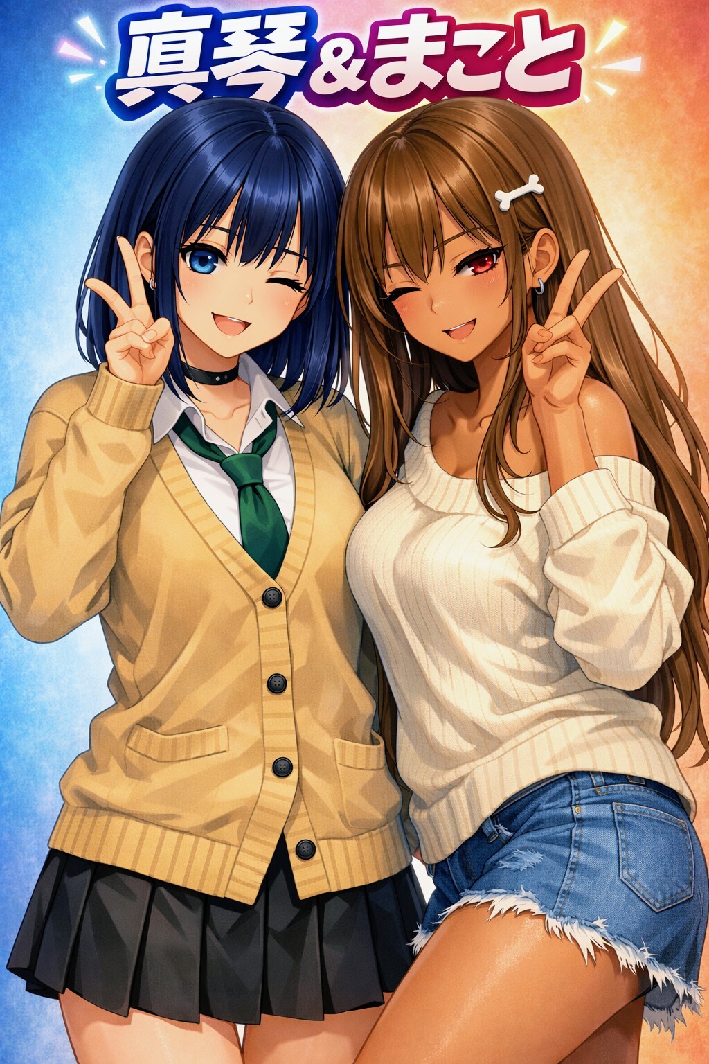 眞琴お姉やん＆まこと(おにくちゃん🍖)