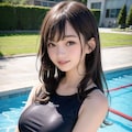 巨乳スクール水着 4枚目