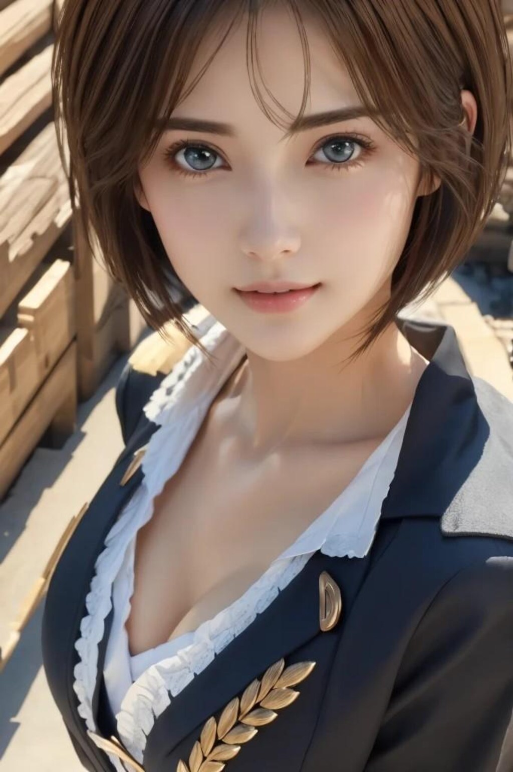 ショートヘア美少女