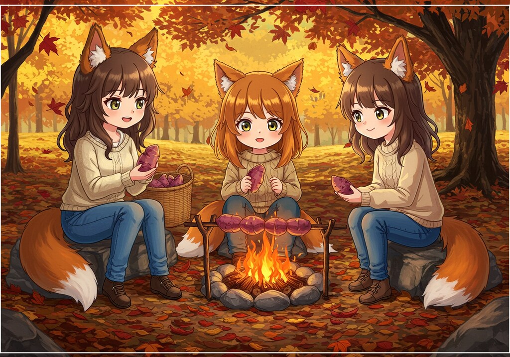 落ち葉を集めて・・