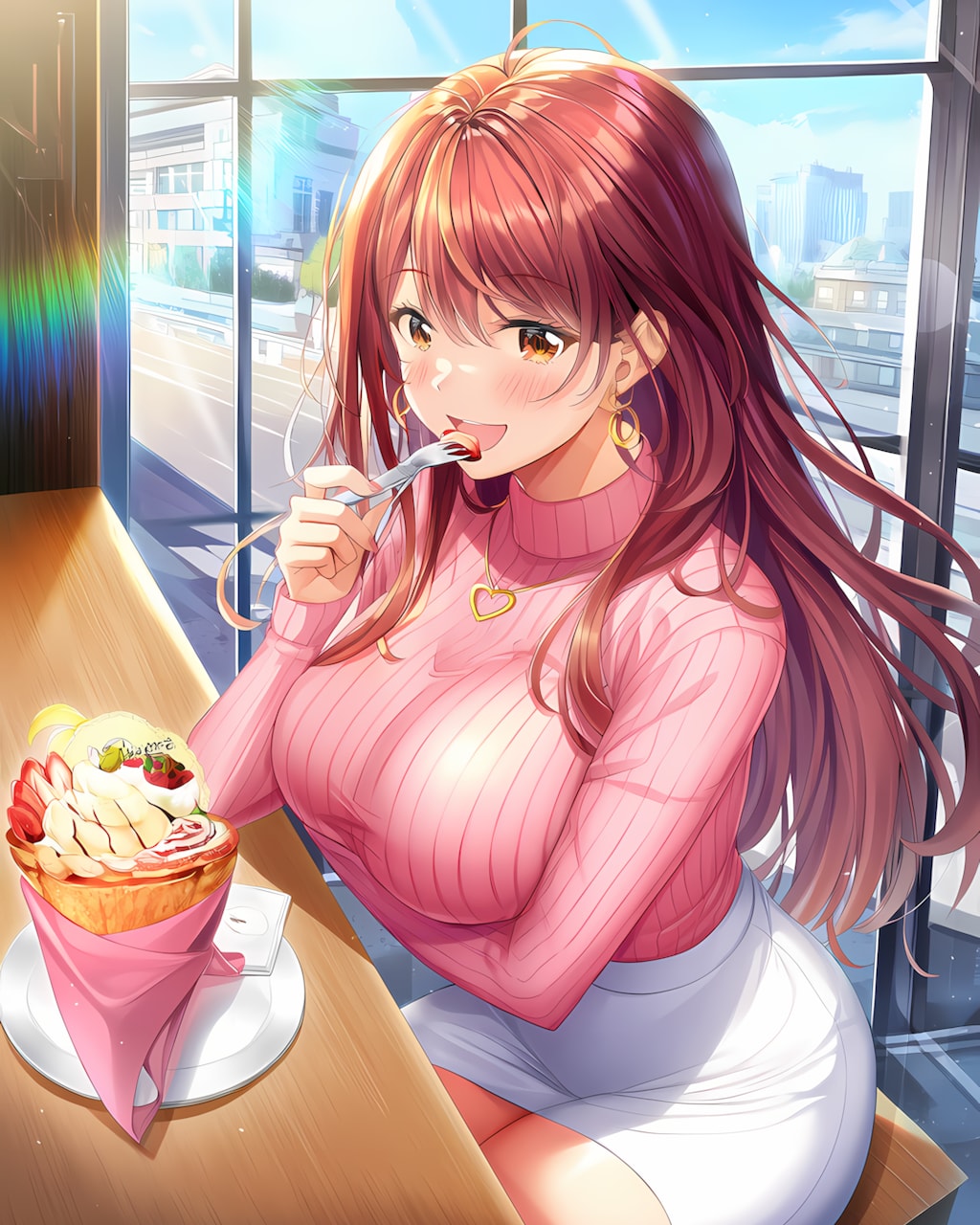 🧁クレープの日甘々モーニング♡