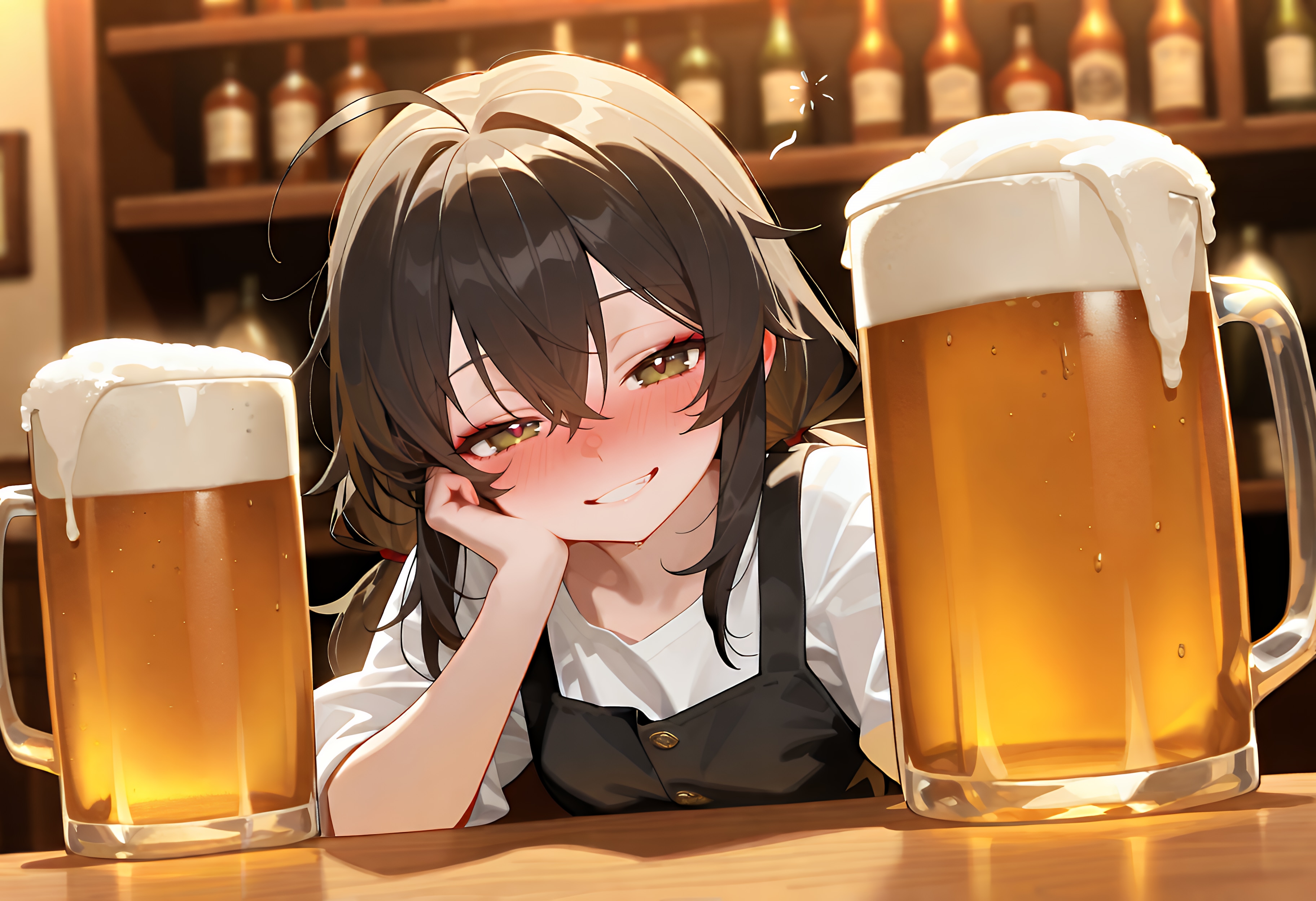 私の酒だ、飲みな