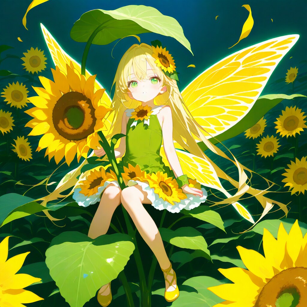 ひまわり畑の妖精−DRAGON