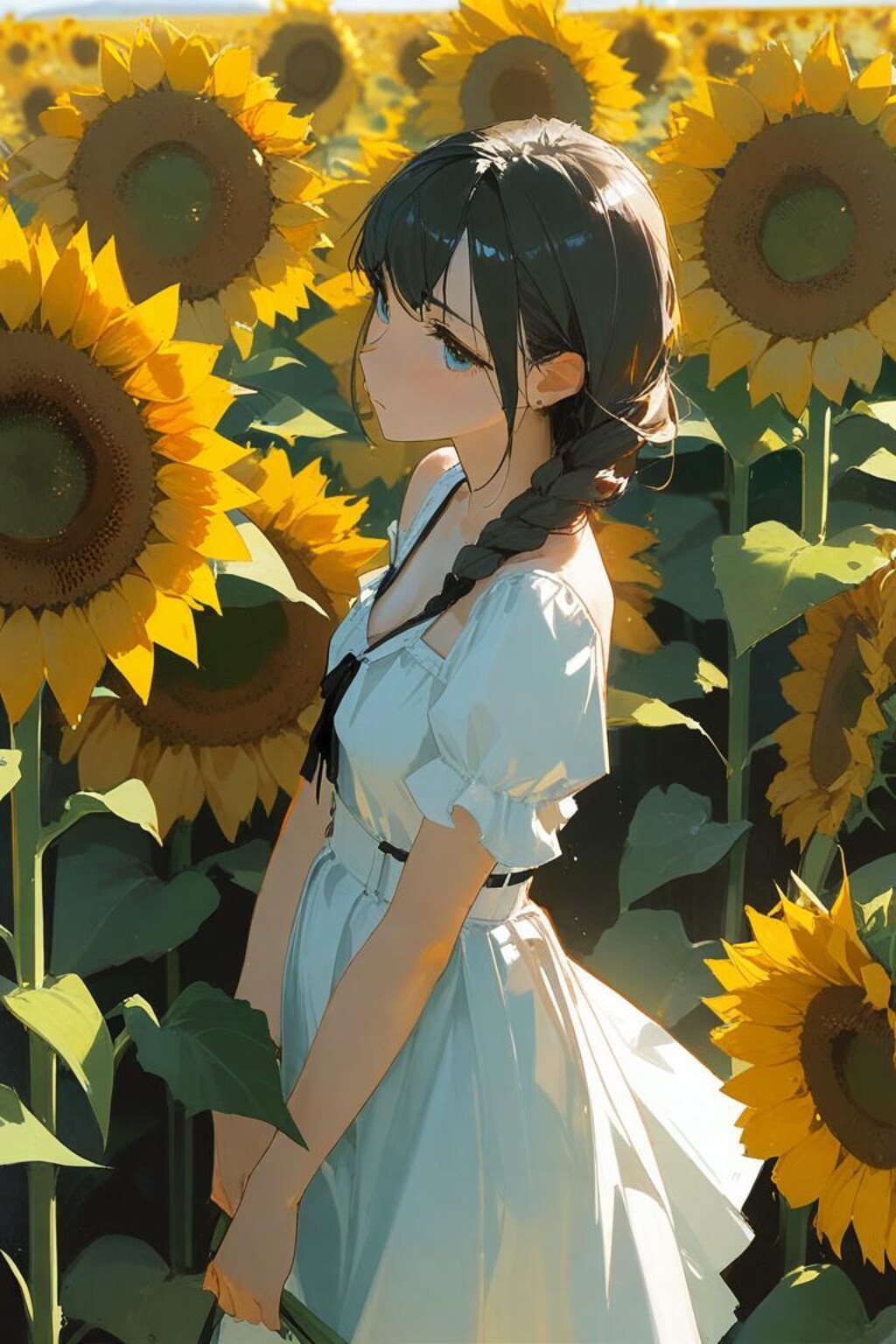 過去作　向日葵畑にて