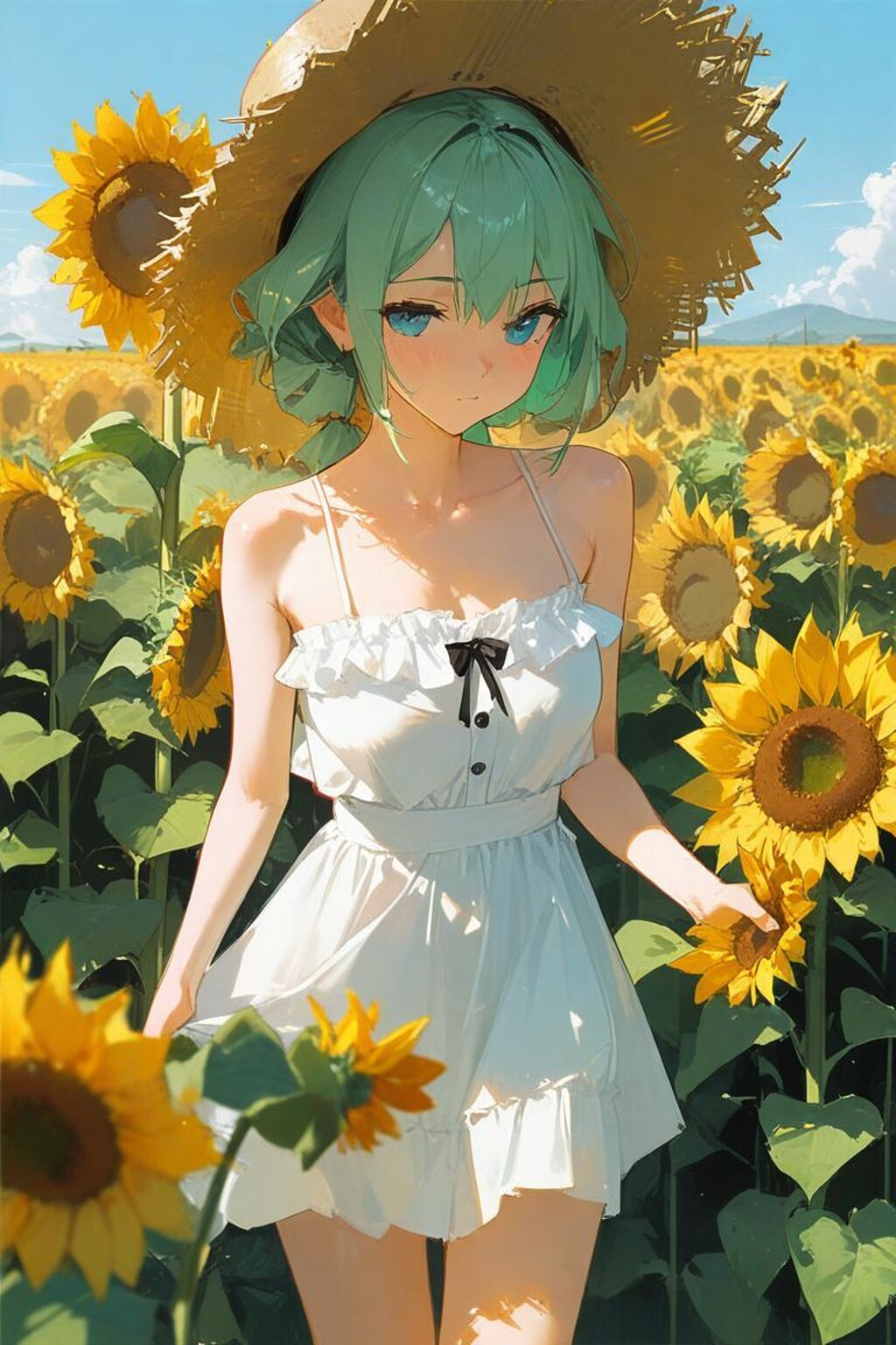 過去作　向日葵畑にて