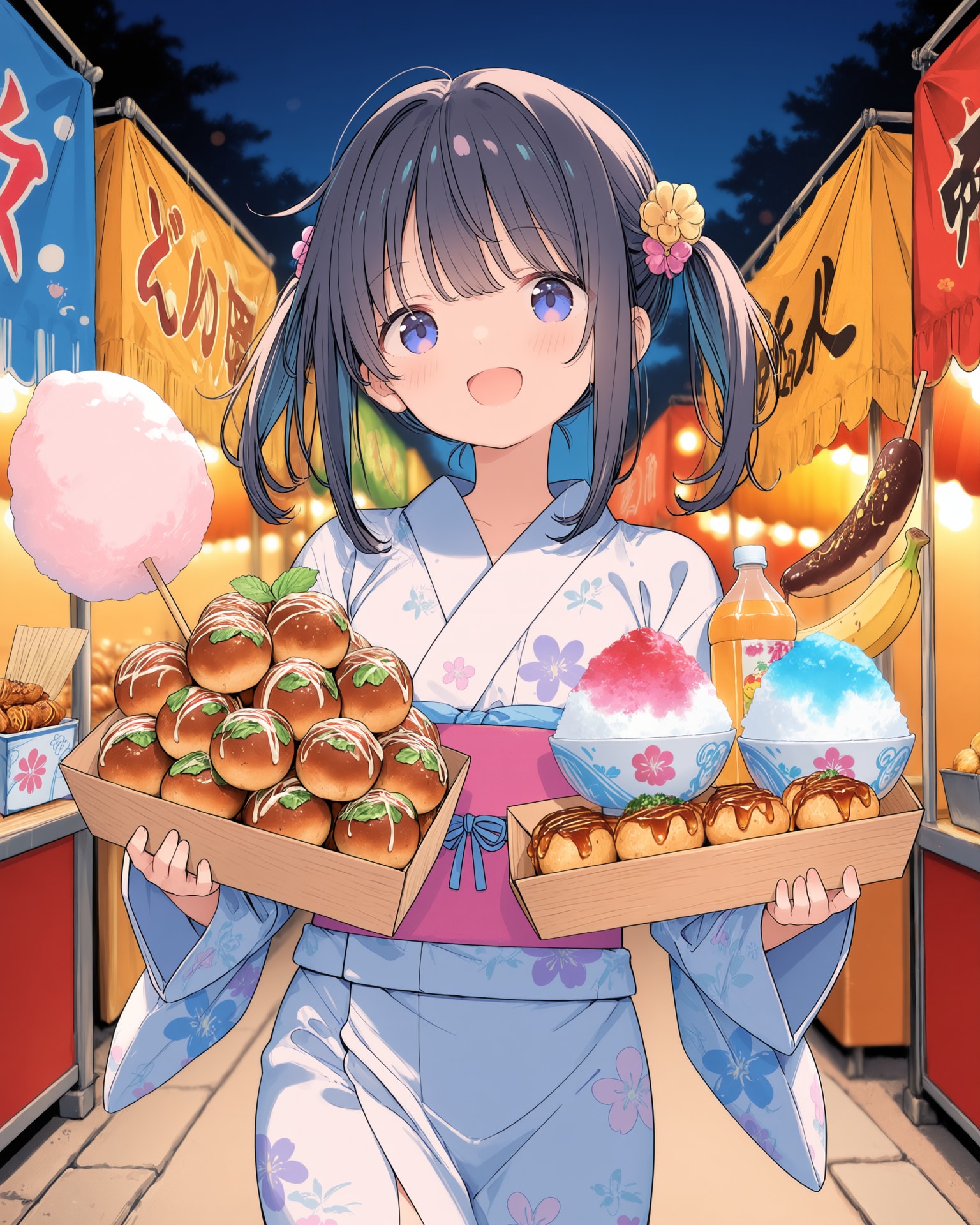 夏祭り企画　～屋台たくさん買っちゃった🐾   ～