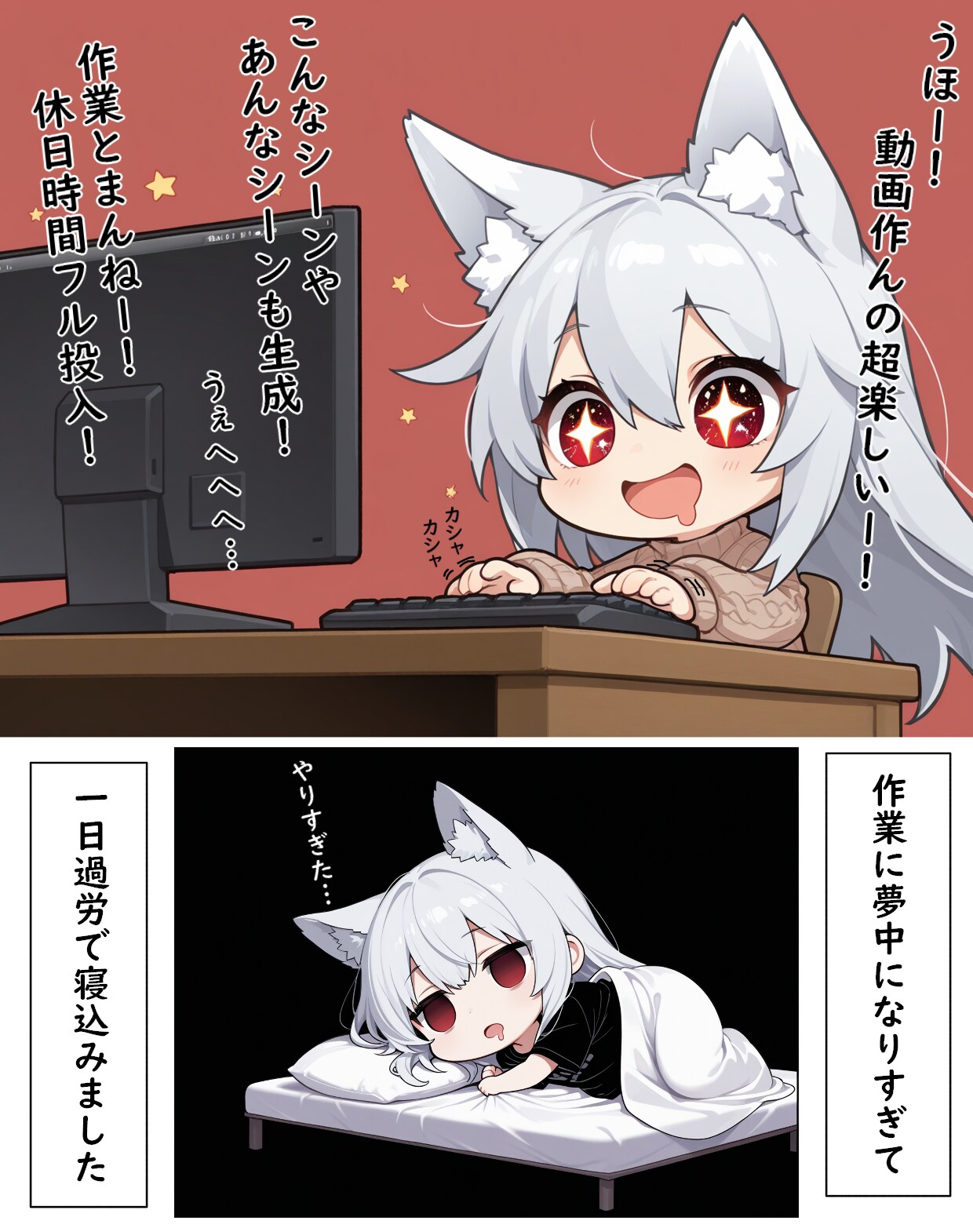 好きなことでもやりすぎ注意！ | の人気AIイラスト・グラビア