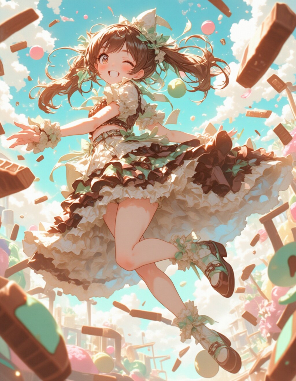 チョコミント・ロリータの魔法ジャンプ！