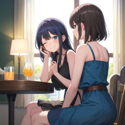 微笑みを分け合う時間 | の人気AIイラスト・グラビア