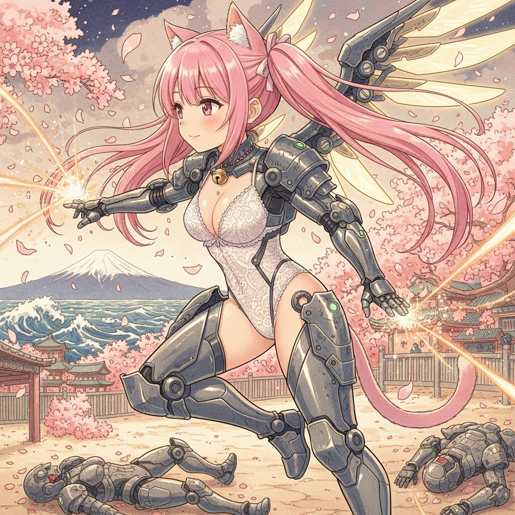 ももツイにゃん。戦う