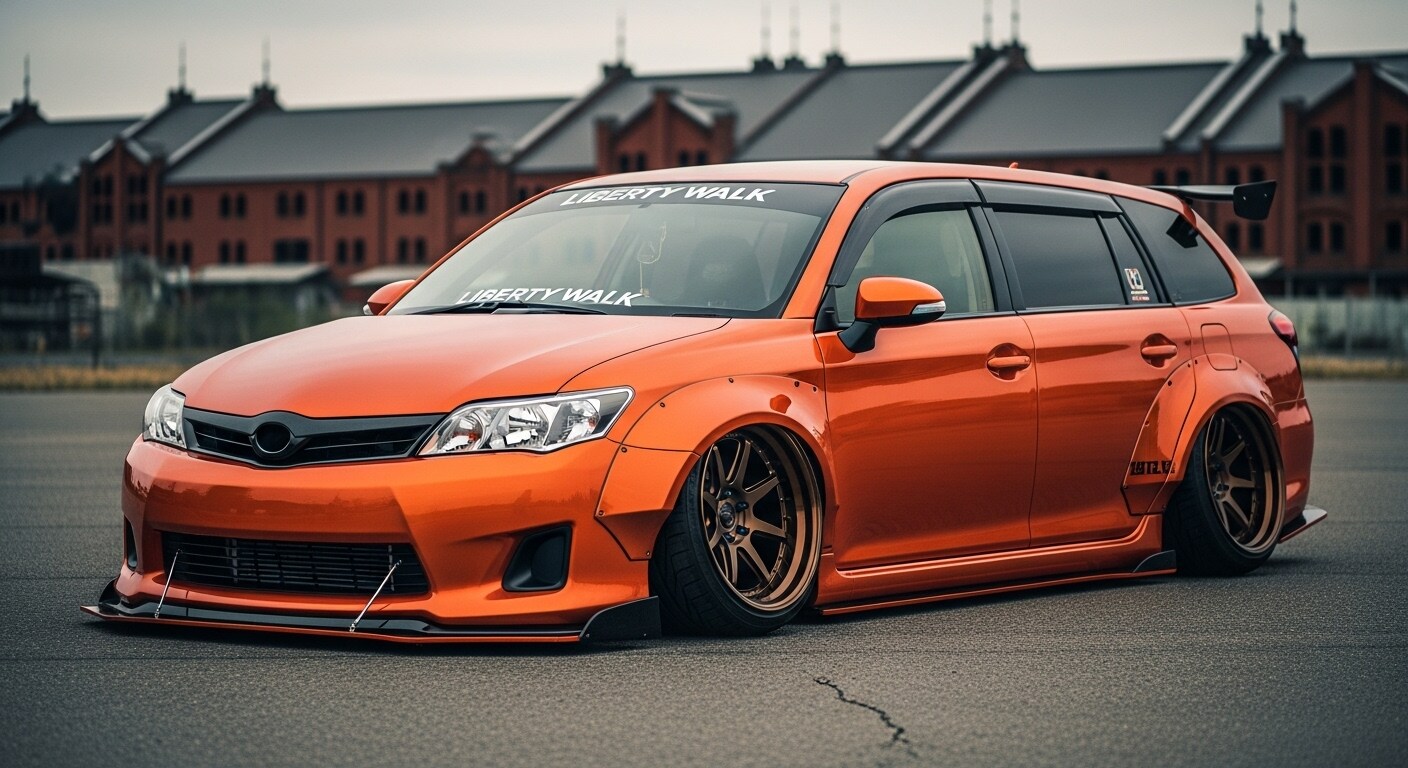 リバティーウォークカローラフィールダー | の人気AIイラスト・グラビア