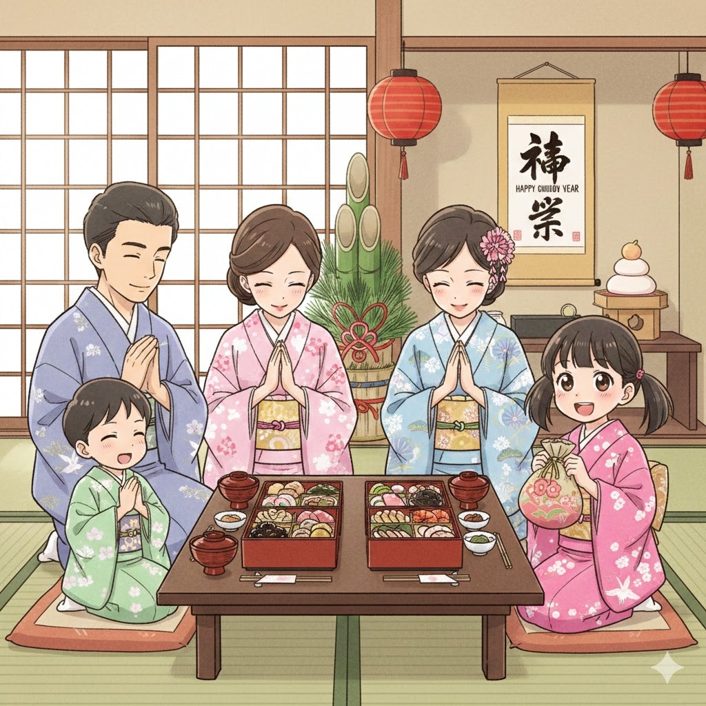 おせちを食べるよ