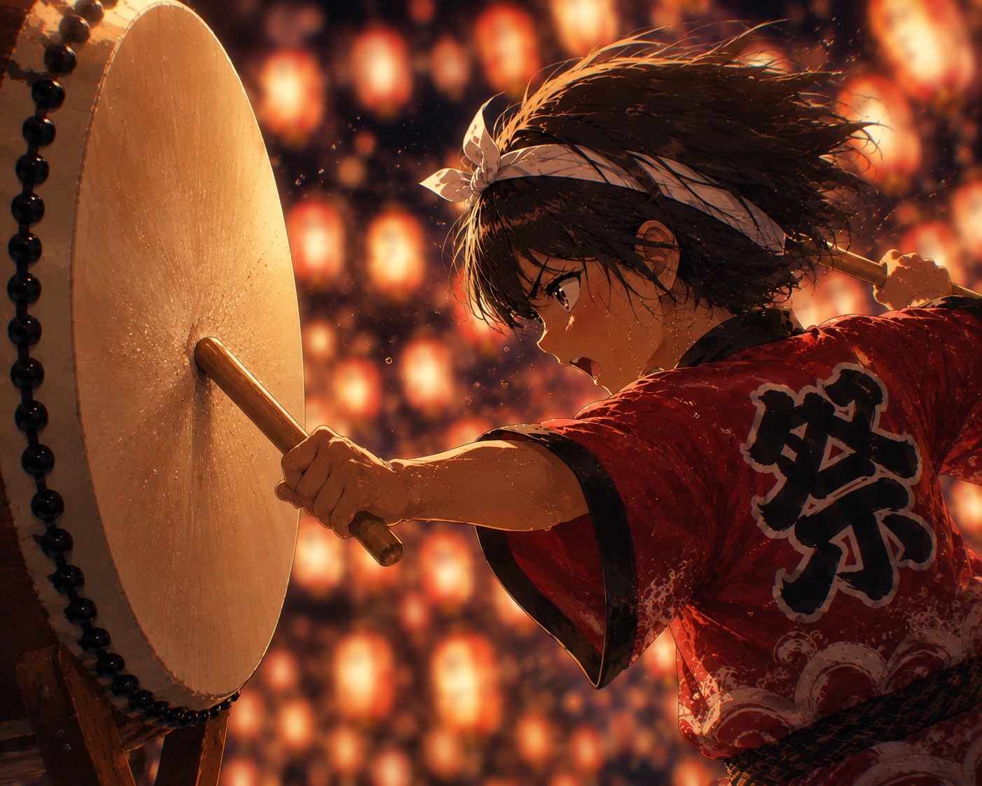 夜空に響く音