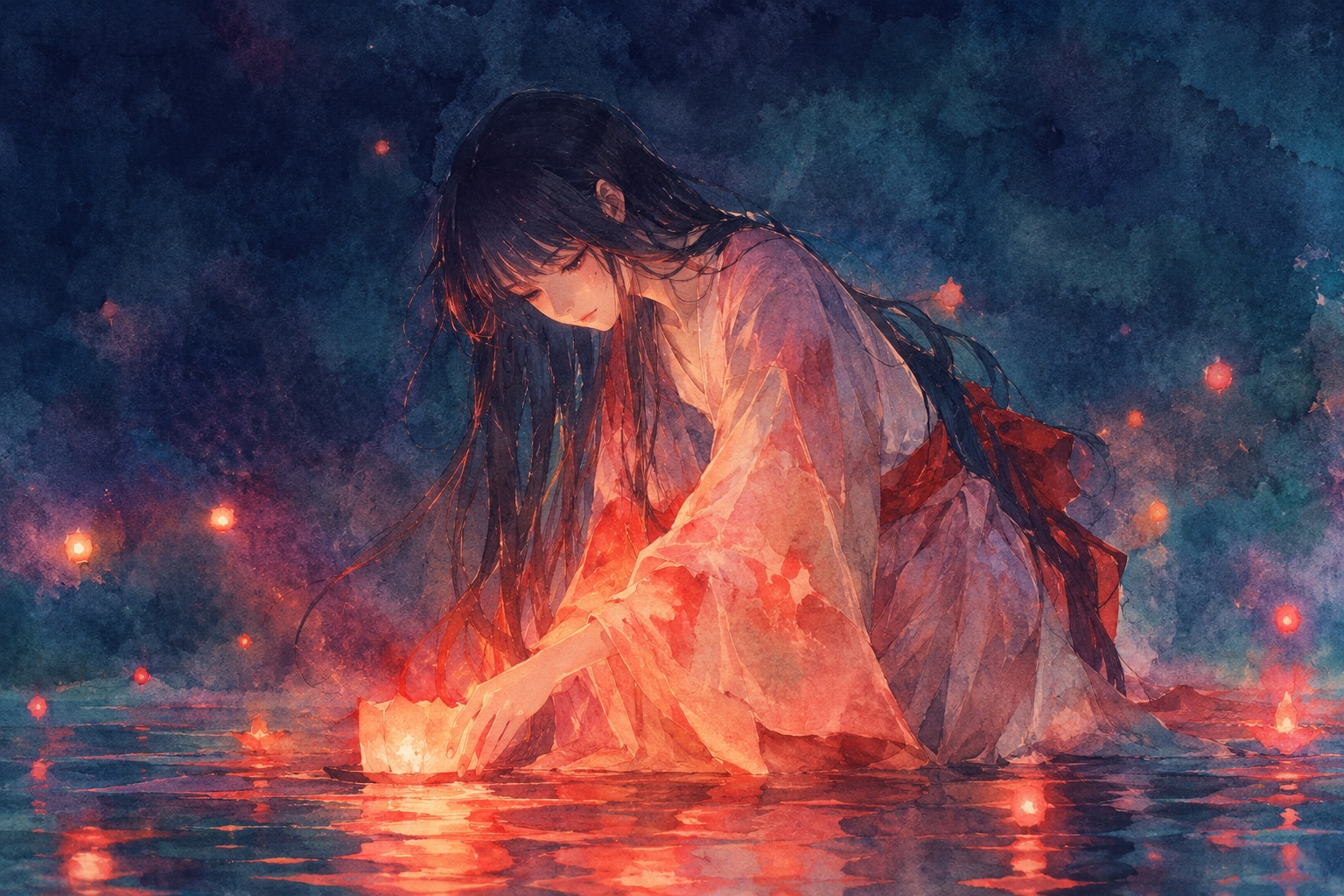灯火 | の人気AIイラスト・グラビア