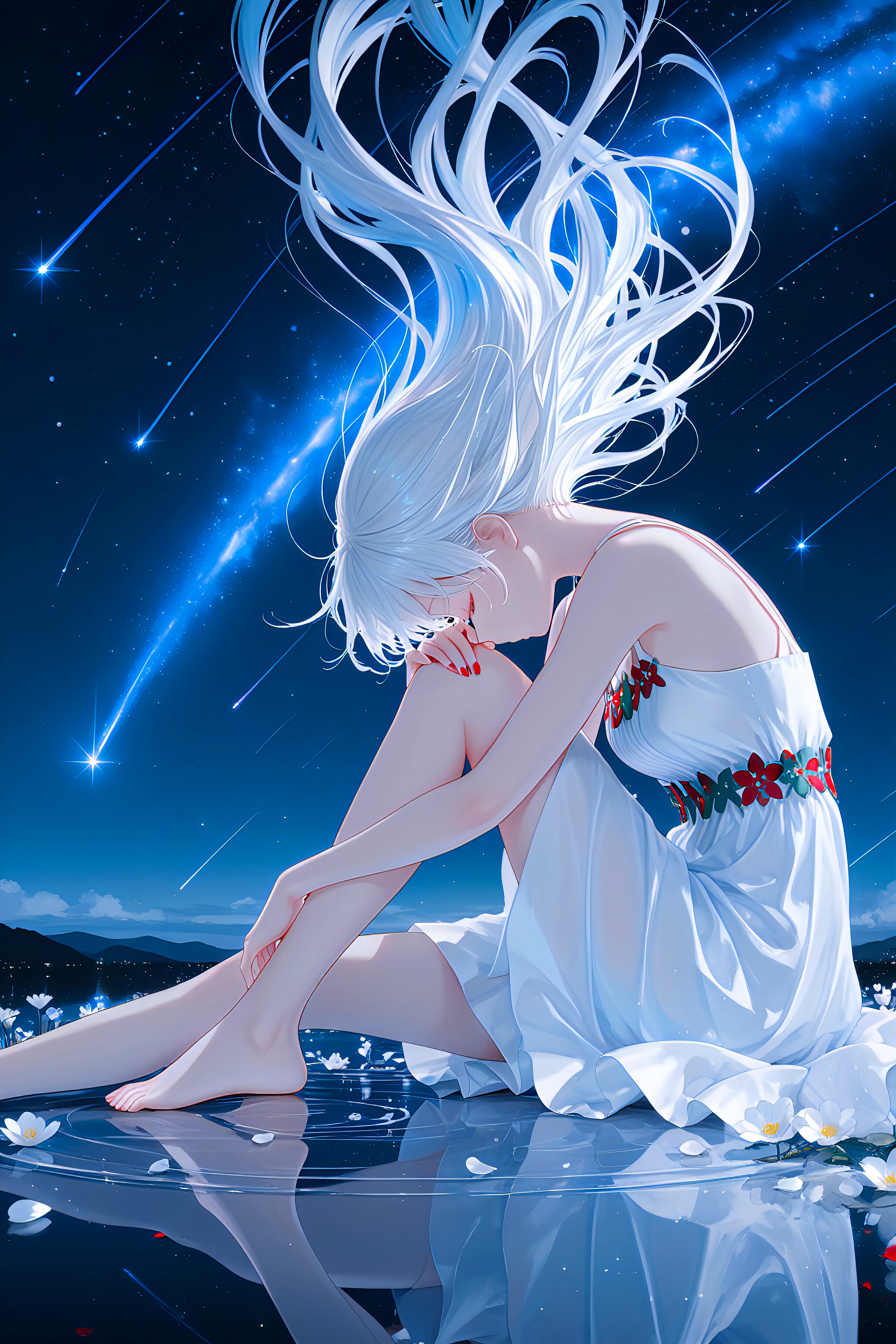 星降る夜 | の人気AIイラスト・グラビア