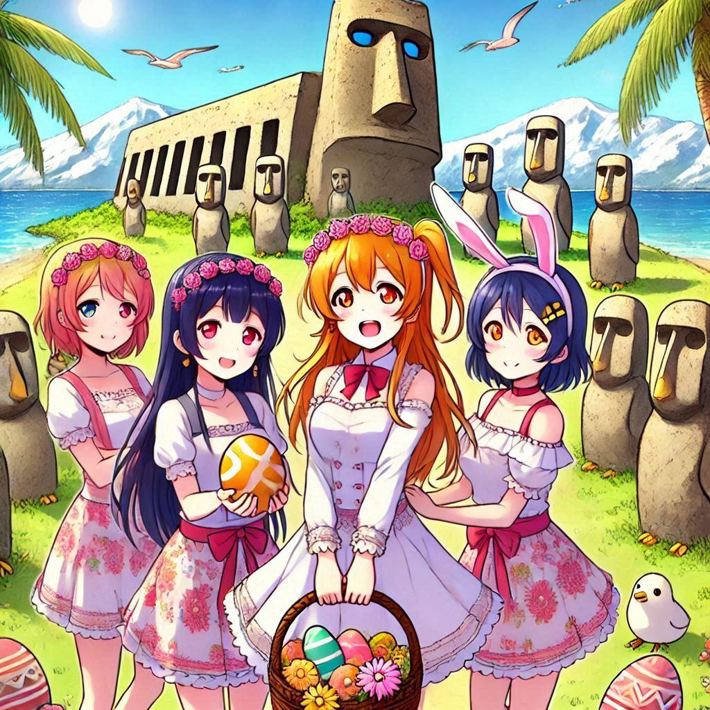 ラブライブキャラとイースター島 | の人気AIイラスト・グラビア