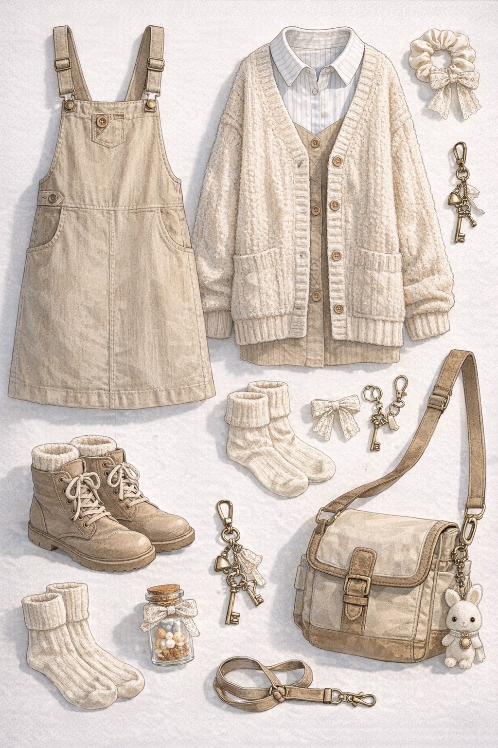 桜の下、珈琲と猫と彼女