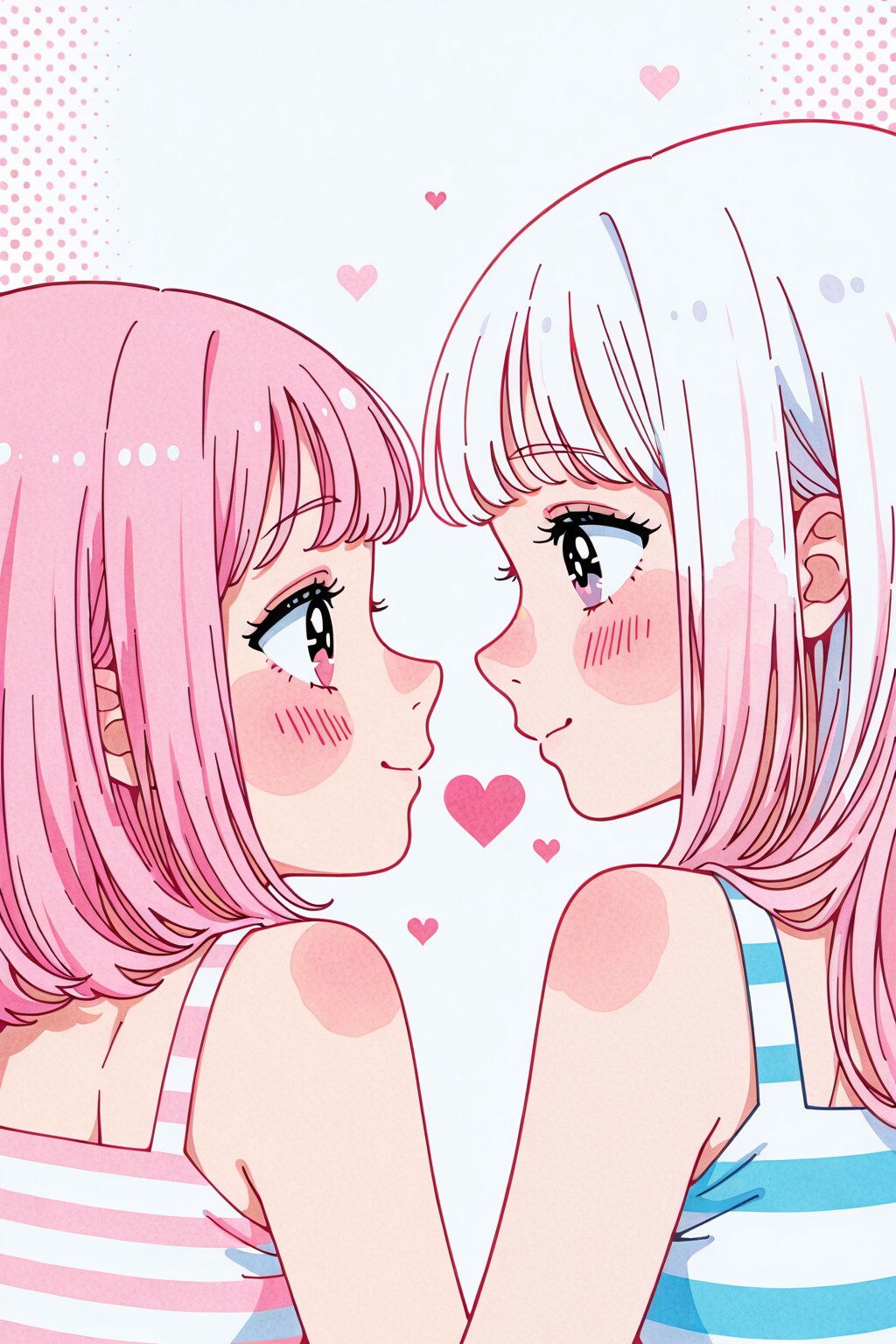 【ふたりだけの距離、ハートの鼓動】 | の人気AIイラスト・グラビア