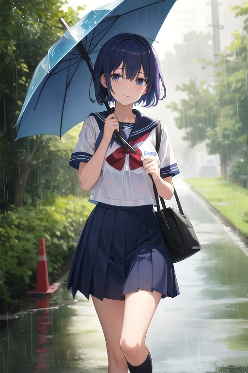 今日の当地は朝から雨です | の人気AIイラスト・グラビア