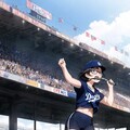 ドジャースを応援する〜おとこの娘、シンジ 4枚目
