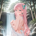 巫女こまりの水浴び 2枚目
