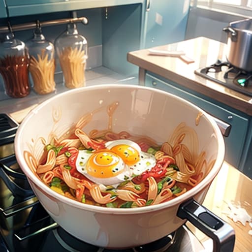 お家でパスタ