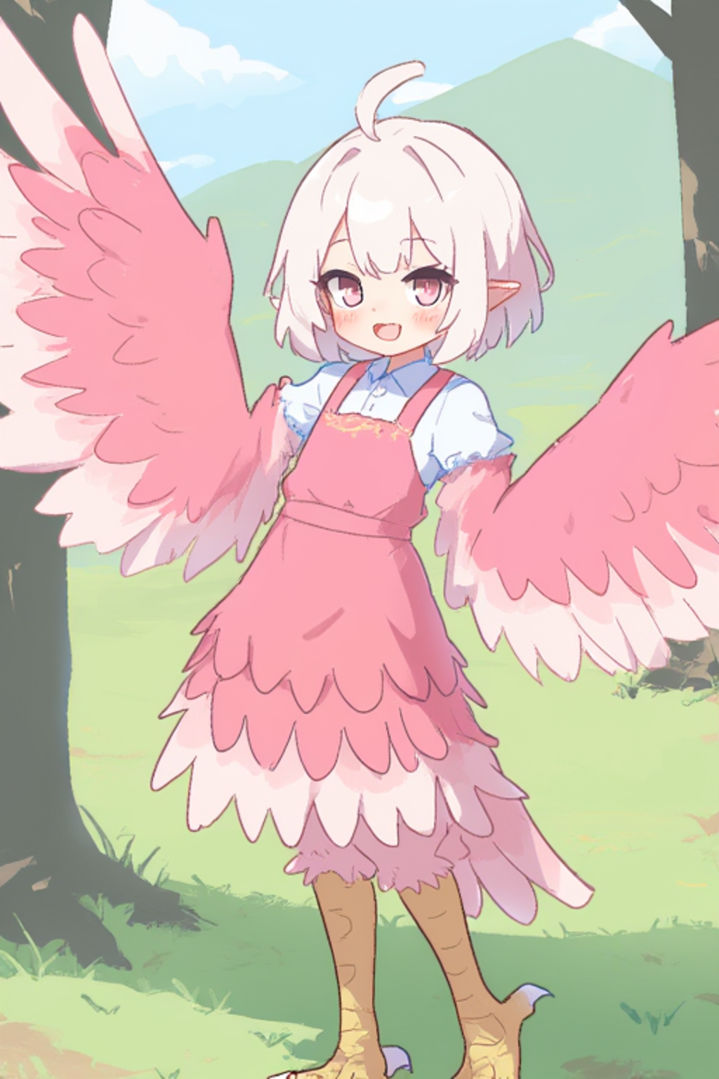 ピンクのハーピィ