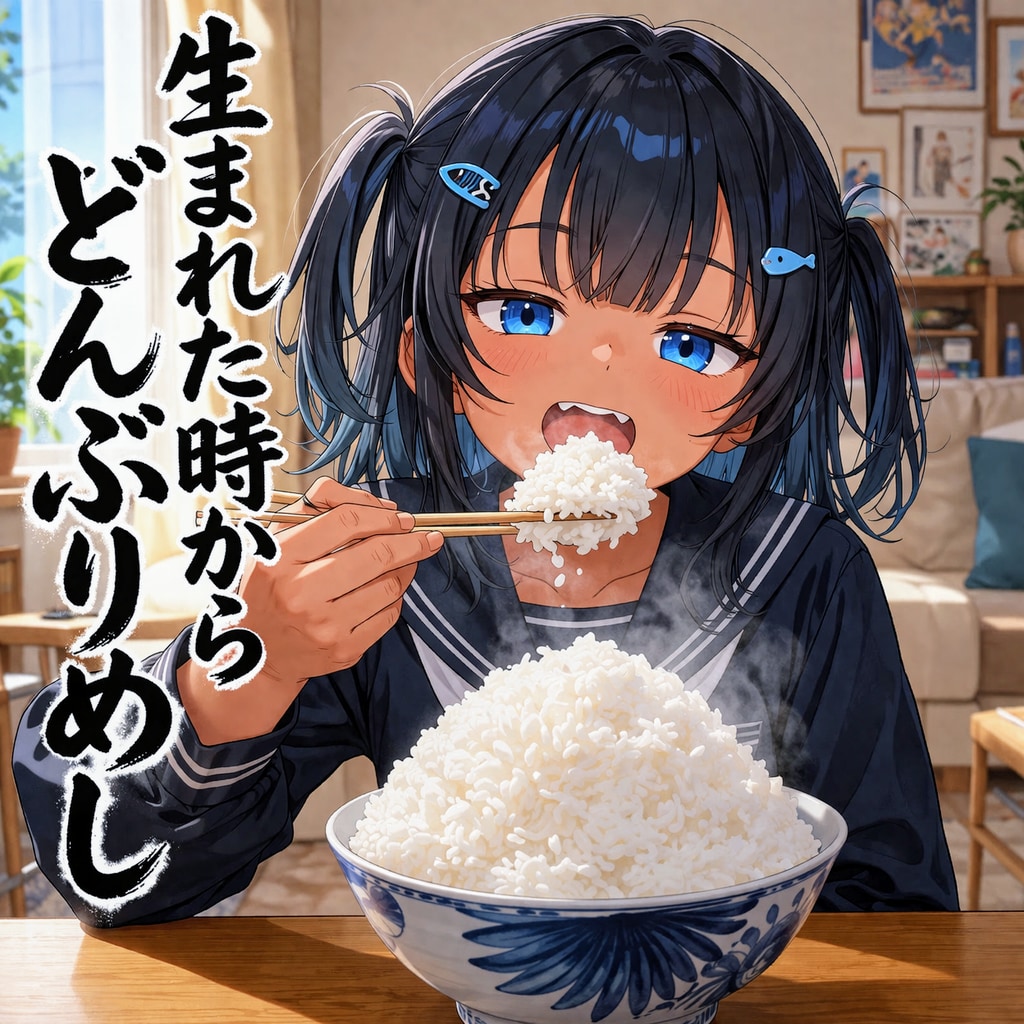 生まれた時からどんぶりめしなこなつちゃん