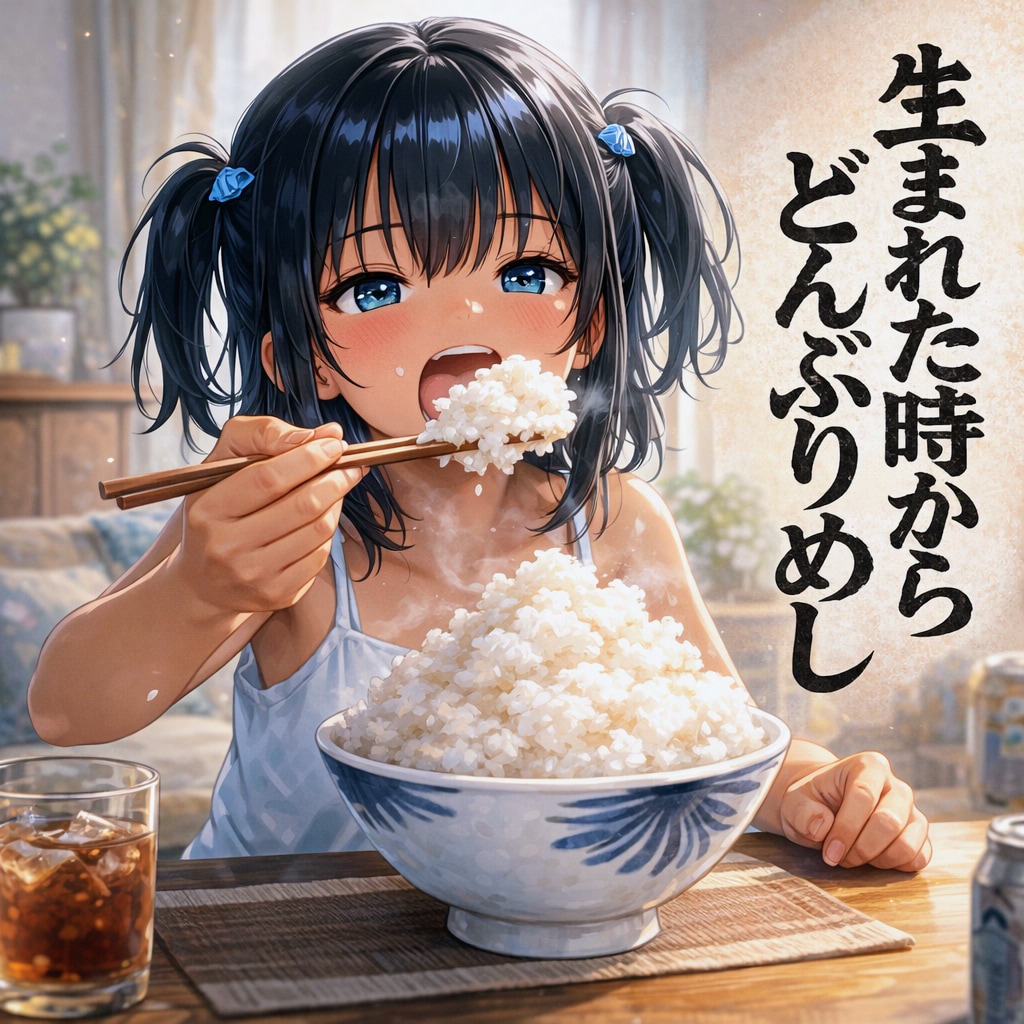生まれた時からどんぶりめしなこなつちゃん