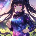 星空ジャージな、黒髪ツインテール少女★(12枚) 2枚目