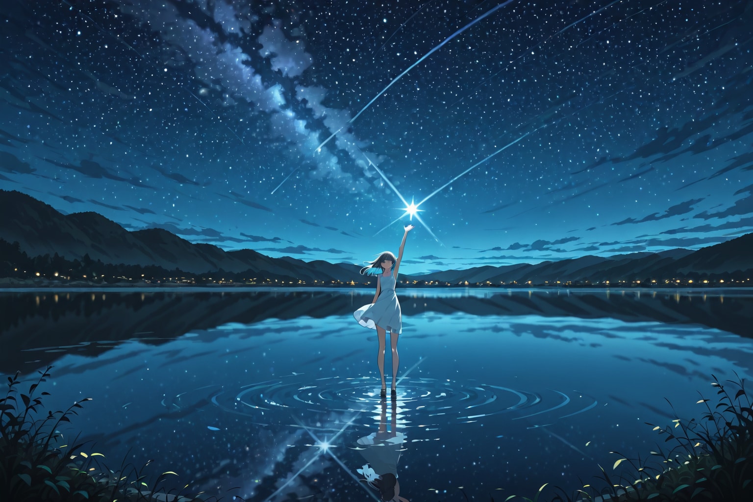 夜空 | の人気AIイラスト・グラビア