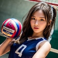 バレーボール女子 4枚目