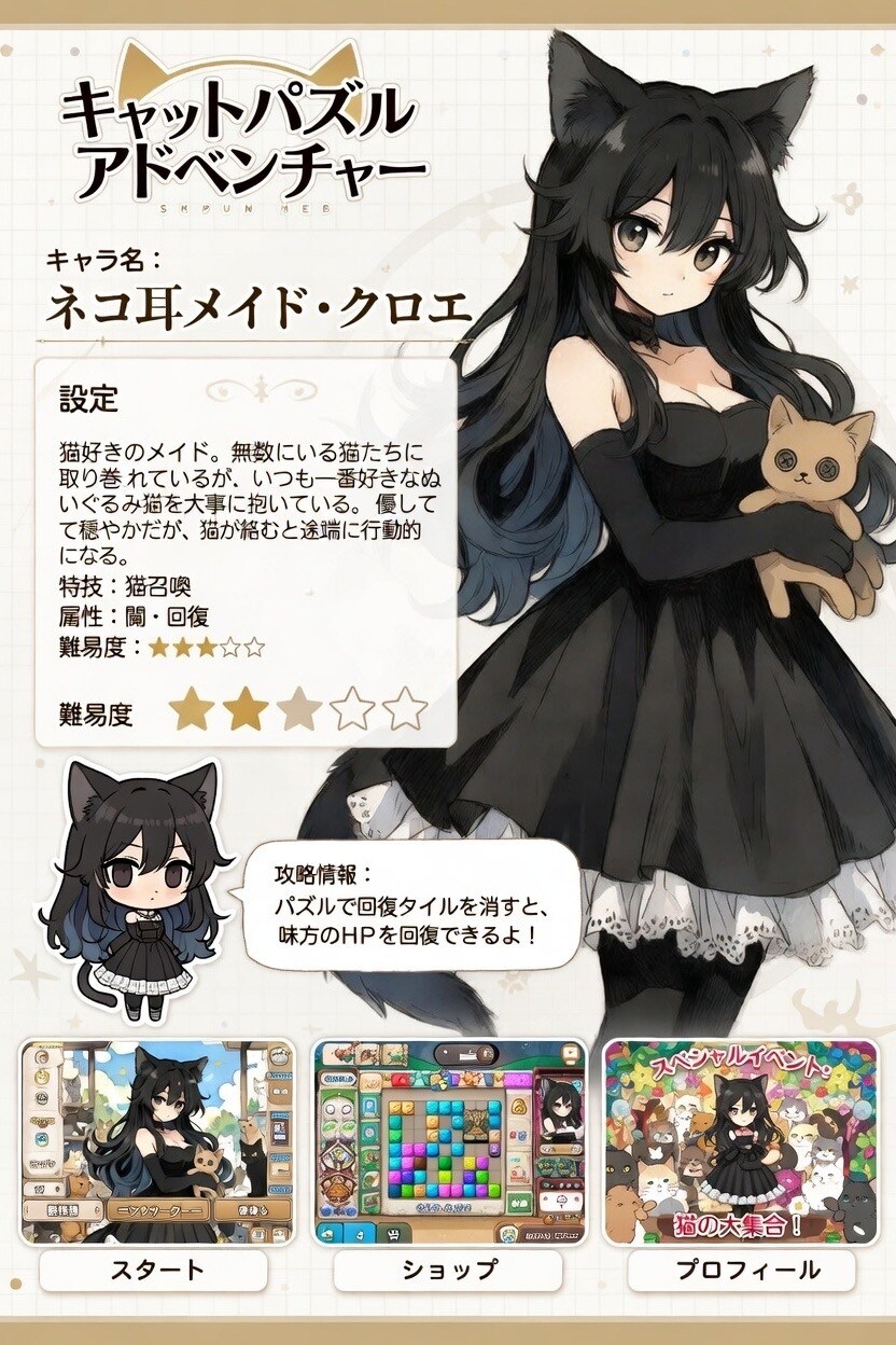 ネコ×パズルゲーム