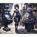 ロボ娘とお花屋さん！ 4枚目