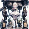 ロボ娘とお花屋さん！ 2枚目