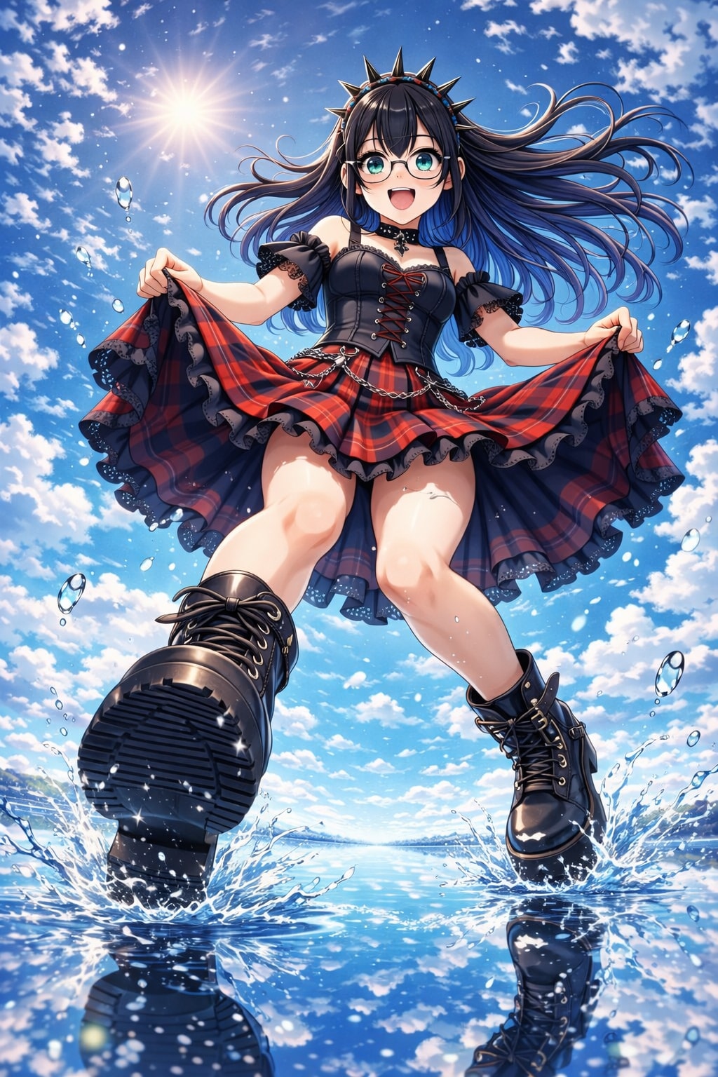 水面の向こうからこんにちは