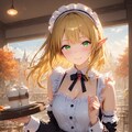 エルフちゃんがメイド服でお給仕してくれるカフェ 9枚目