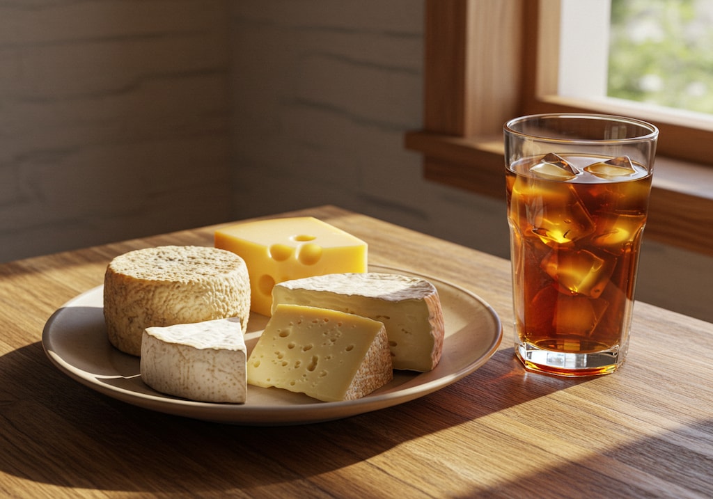 デザートのチーズセット