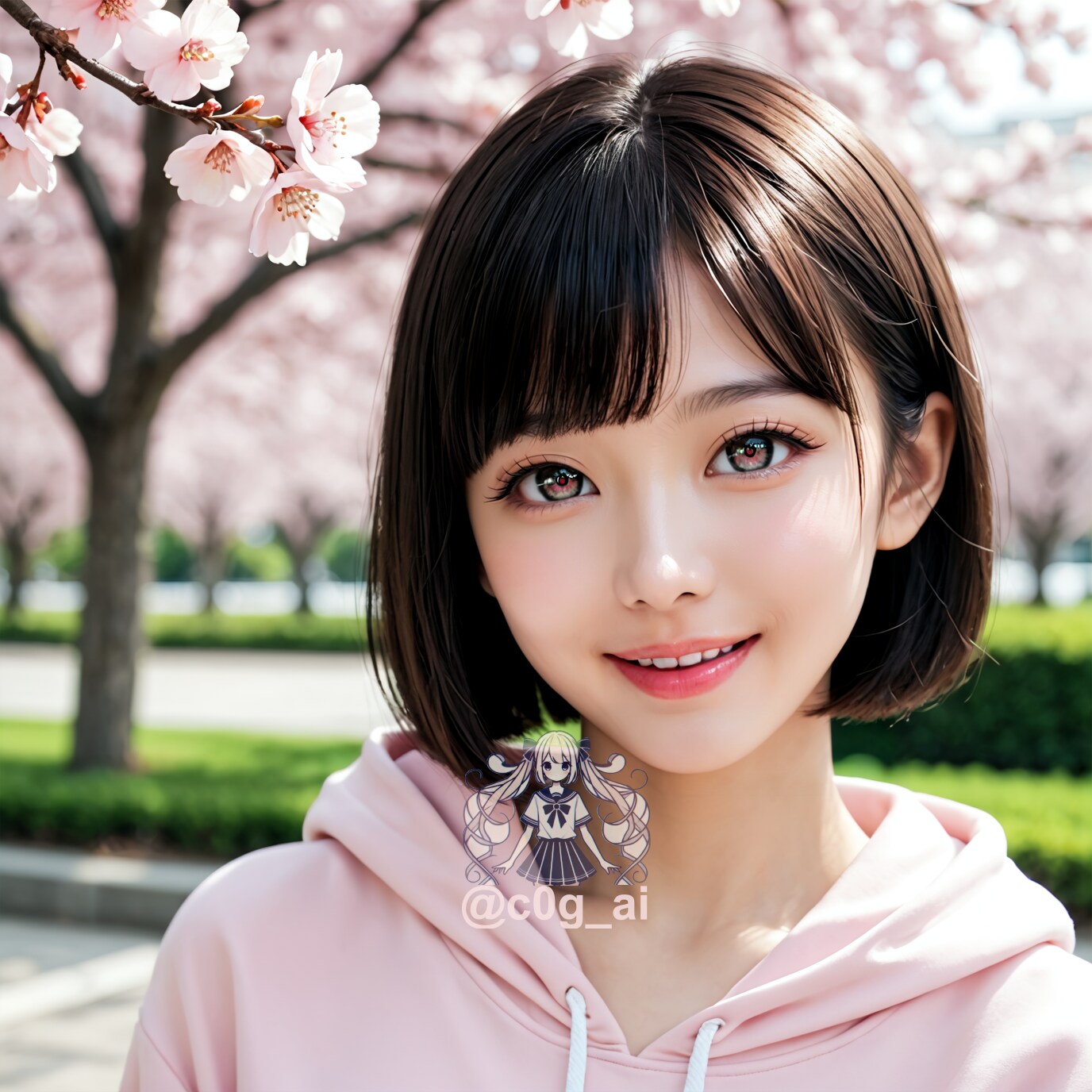 パーカーにマイクロミニデニムショーパンのつむちゃん