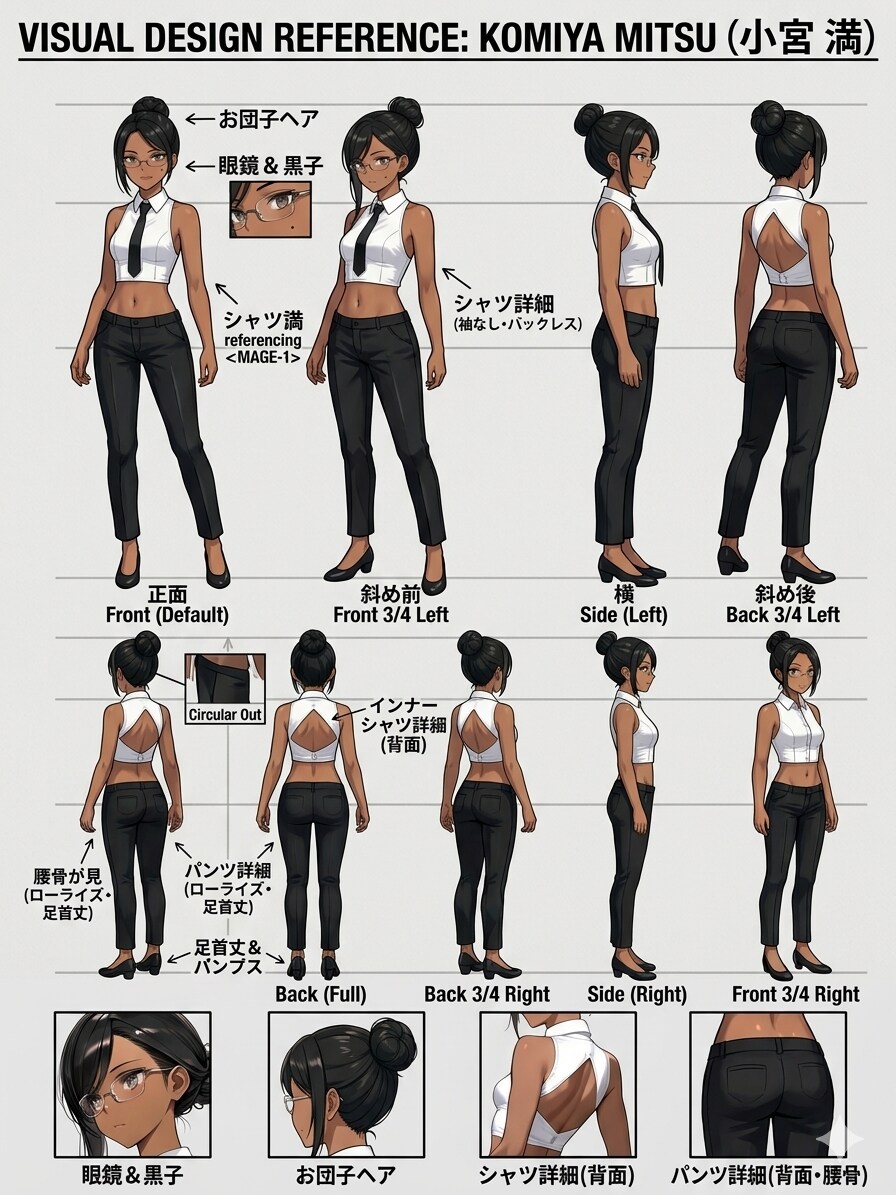 うちの子・小宮満・Geminiキャラクターシート