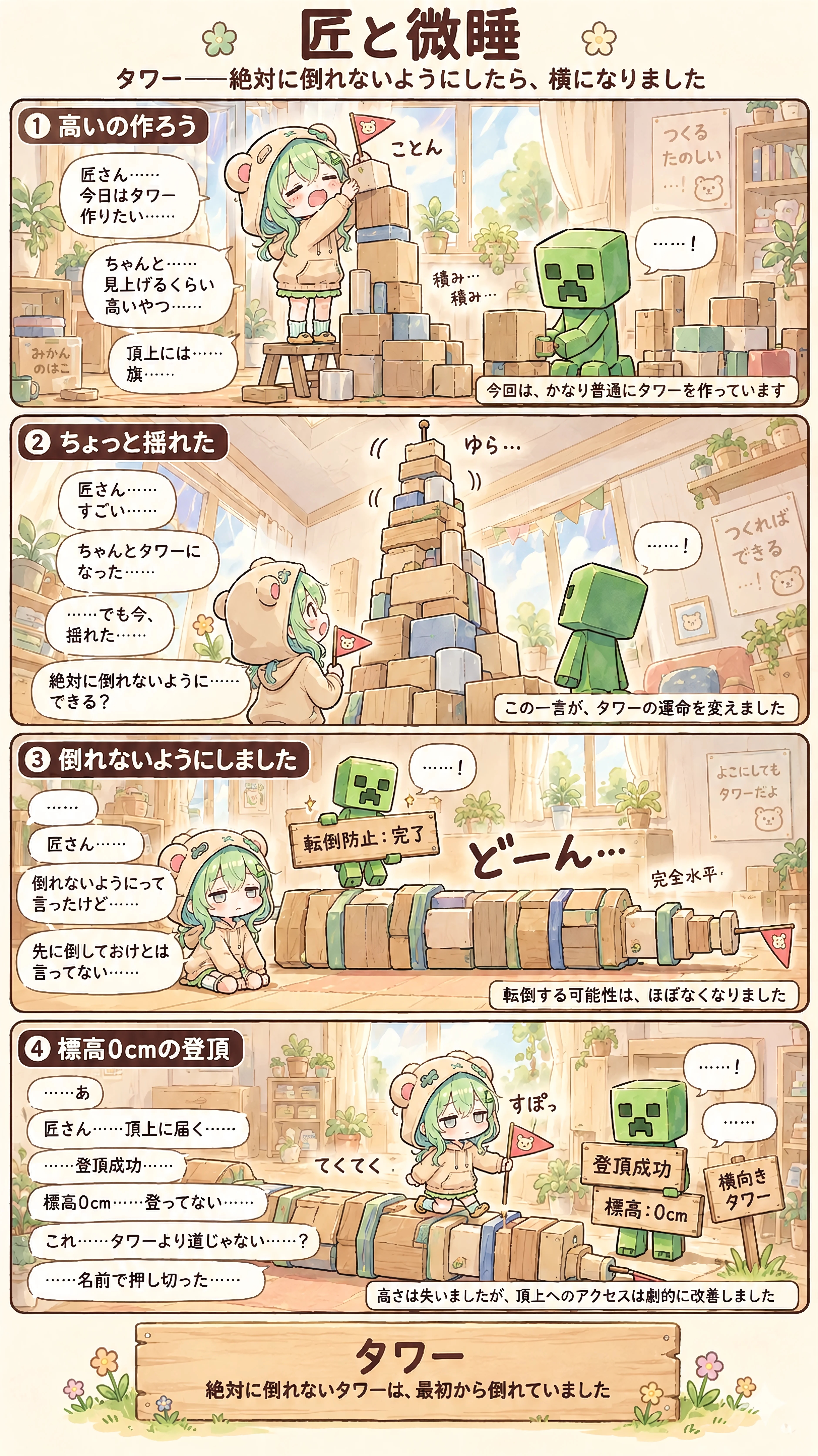 The Tower That Could Never Fall | の人気AIイラスト・グラビア