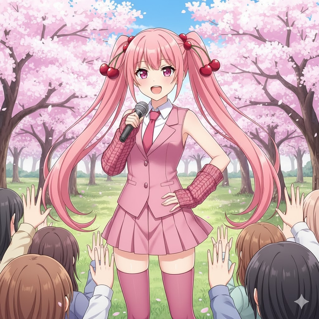萌え袖🍒桜ミク