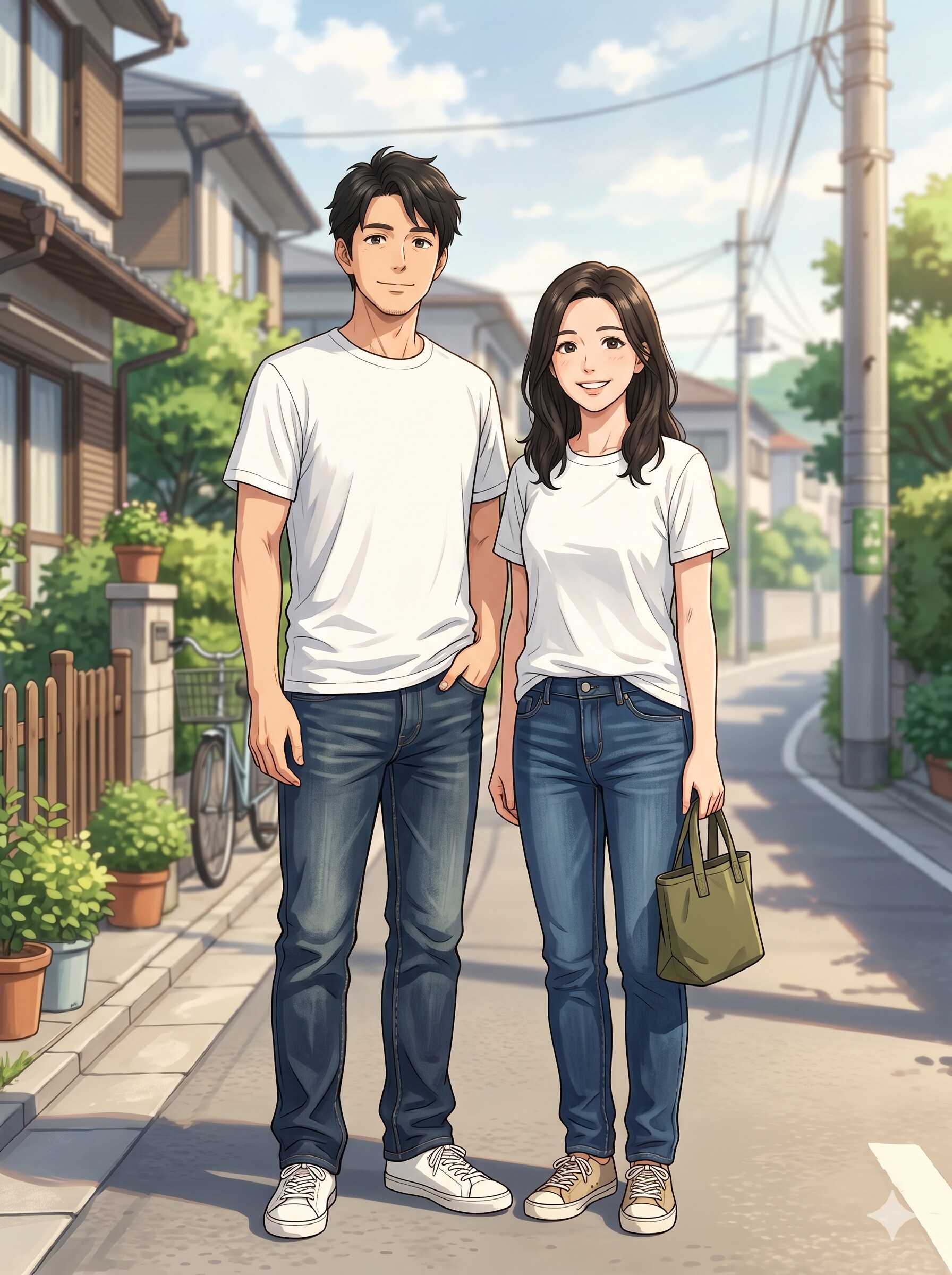 白Tデニム | の人気AIイラスト・グラビア