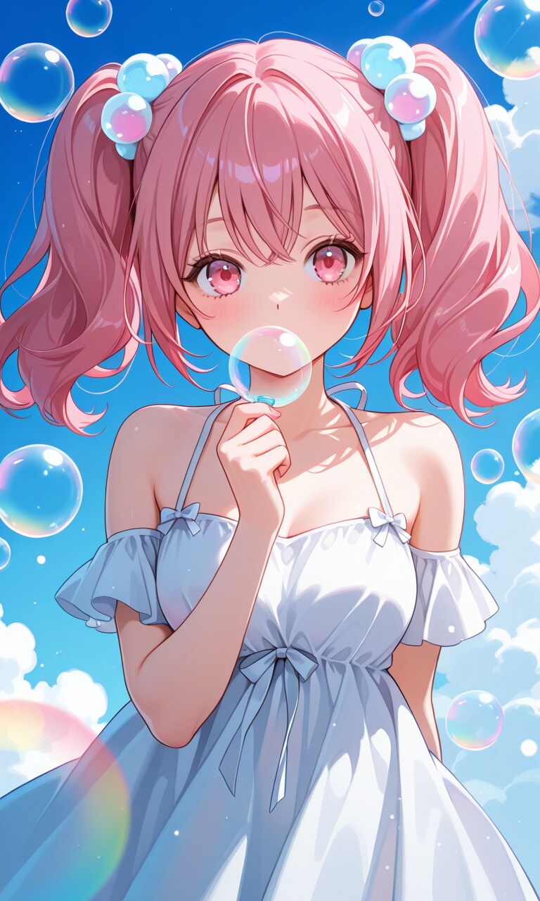 シャボン玉と夜宵ちゃん